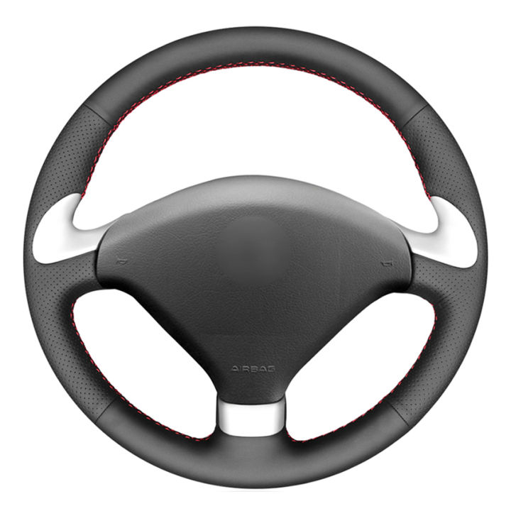 black-pu-faux-leather-diy-hand-stitched-custom-car-steering-wheel-cover-for-peugeot-307-cc-2004-2009-307-sw-2004-2009-407-407-sw