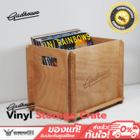 ลังไม้เก็บแผ่นเสียงไวนิล GADHOUSE vinyl storage crate เก็บได้มากสุด 45 แผ่น