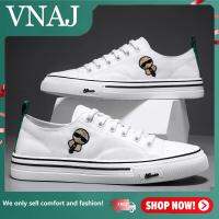 VNAJ Men Vulcanized Shoes Black White Boys Trend Street Youth Walking Sneakers Comfortable Canvas Shoes for Men Footwears