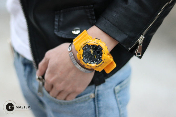 ของแท้-100-casio-นาฬิกาคาสิโอของแท้casio-g-shock-รุ่น-ga-100a-9a-นาฬิกาข้อมือผู้ชาย-สายเรซิ่น-จัดส่งพร้อมกล่องคู่มือใบประกันศูนย์cmg-1ปี
