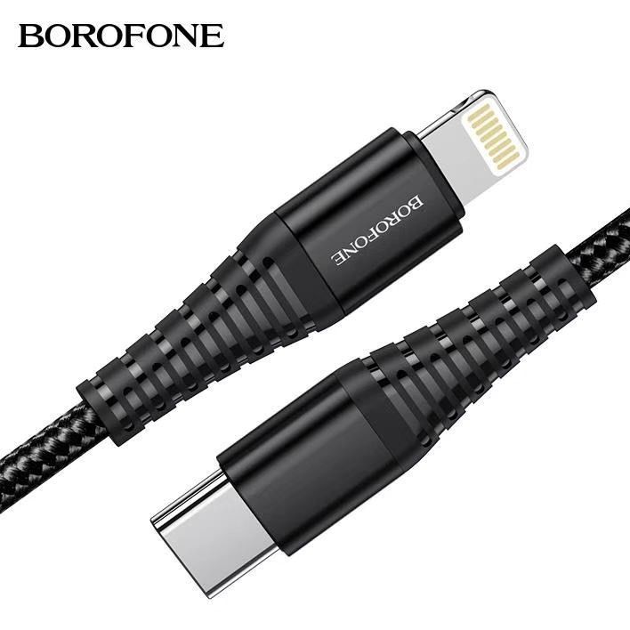 borofone-bu27-สายชาร์จ-cool-victory-pd-charging-data-cable-type-c-to-ip