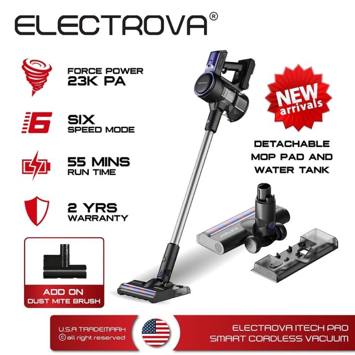 Electrova iTech PRO Smart Cordless Vacuum Cleaner | Lazada