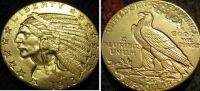 【Direct-sales】 $5 GOLD Half Eagle อินเดีย1913เหรียญ