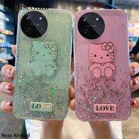 เคสโทรศัพท์ใหม่สำหรับ Realme 11 4G ฝาปิดประกายเปลือกหอยรูปดาวคิตตี้นิ่มรูปการ์ตูนน่ารักซิลิโคนป้องกันการตกสำหรับ Realme 11เคส