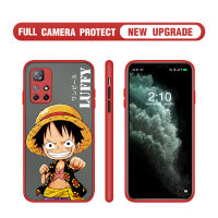 เคสสำหรับ Xiaomi Redmi Note 11 5G/Xiaomi Poco M4 Pro 5G ลายการ์ตูนน่ารัก (หนึ่งชิ้น) มีน้ำค้างแข็งโปร่งใสเคสโทรศัพท์แบบแข็ง Luffy Partner ดีไซน์ Zoro BROOK Sanji ฝาครอบหลังเต็มรูปแบบเคสป้องกันกล้อง