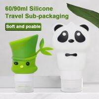 60ml 90ml Panda Silicone Flexible Travel Sub-packaging Storage Bottles Refillable Bottle Makeup product Skin Care Cosmetic Tools