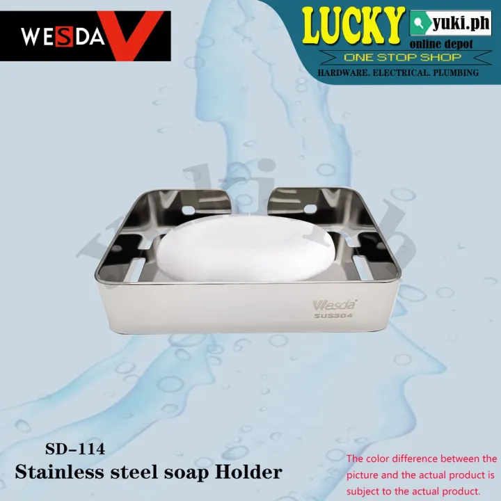 SD114 SUS304 STAINLESS STEEL SOAP HOLDER (SCREW TYPE) Lazada PH