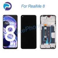 สำหรับ Realme 8หน้าจอ LCD + แสดงการกำหนดตำแหน่งการสัมผัส2400*1080 RMX3085สำหรับจอแสดงผล8หน้าจอ LCD Realme