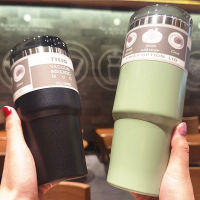 PUYE แก้วเก็บเย็น24ชม กระบอกน้ำ Tumbler แก้วน้ำ 600/890ml แก้ว น้ำ เลสเยติ สแตน  แก้วน้ำเกบเย็น แก้วเก็บร้อน แก้วเก็บความเย็น สแตนเลส