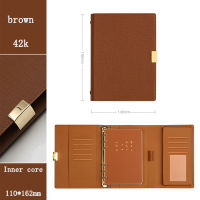 A5 A6 Light luxury office Business High-grade Meeting Loose Leaf Binder Spiral Notebook 6 Hole Metal buckle Diary planner Agenda