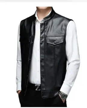 Mens leather sale jacket xxxl