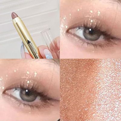 High-Gloss Eye Shadow Pen Beaded Fine Flash Outline Brightening Double-Headed Stick One-Click Molding HZ-173