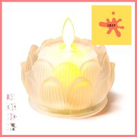 เทียน LED ดอกบัว CLAIRE 0.06 วัตต์ WARMWHITE 8.5 ซม. สีขาวLED LOTUS SHAPED CANDLE CLAIRE 0.06W WARMWHITE 8.5CM WHITE **โปรโมชั่นสุดคุ้ม โค้งสุดท้าย**