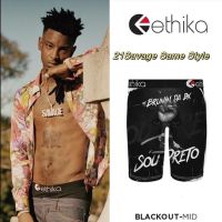 Ethika Mens Hip Hop Fashion Sports Underwear 21Savage Same Style Underwear Boxer Cycling US Style Shorts Surfing Beach Pants