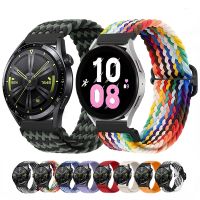 Tali Loop Kepang Nilon 22Mm 20Mm untuk Jam Tangan Samsung 5/4/3 Aktif 2 Jam Tangan Huawei Sabuk Gelang Kain GT untuk Amazfit GTR/Stratos