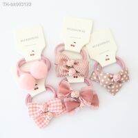 ❆❈✻ 10Pcs/Set Floral Bow Baby Hair Rope Elastic Solid Color Pompom Child Hair Tie For Girls Cartoon Dot Plaid Print Kid Rubber Band