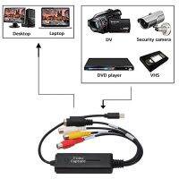 แปลงกับตัวแปลง RCA ชนิด C จับภาพ4ช่องออดิโอ้อะแดปเตอร์การ์ดบันทึกต่อคอมพิวเตอร์เอสสำหรับจับทีวีดีวีดีวีเอชเอส