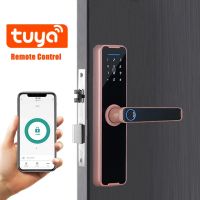 PHIPULO Wifi ประตูล็อคอัจฉริยะไบโอเมตริกซ์ Tuya รีโมทแอปปลดล็อค Keyless Wifi ล็อคประตูไฟฟ้าล็อค