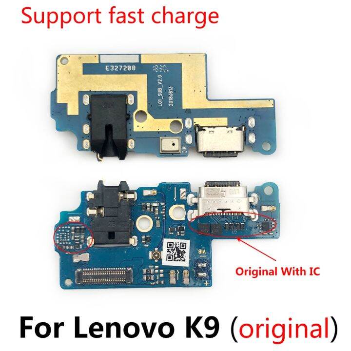 ขั้วต่อแท่นชาร์จ-micro-usb-ดั้งเดิมพอร์ตชาร์จสายดิ้นสําหรับ-lenovo-k9-l38043-บอร์ดไมโครโฟน