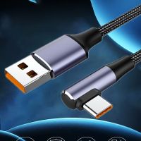 YHGTFH PD PD สายเคเบิล PD USB ข้อศอกคู่ ประเภท C 100วัตต์ค่ะ สายดาต้า ชาร์จได้อย่างรวดเร็ว ชาร์จโทรศัพท์มือถือได้