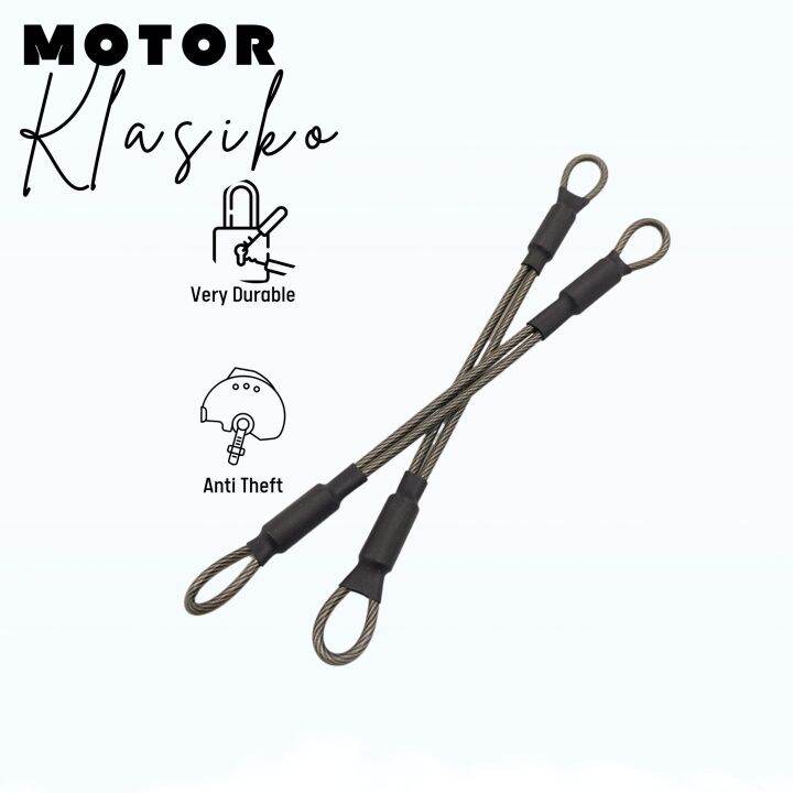 MotorWolf ANTI THEFT HELMET LOCK, Under Seat Lock, Helmet Lock Rope ...