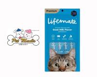 Lifemate  ขนมแมวเลียแบบเปียก มูสไก่รสนมแพะ 12กรัมx4ซอง