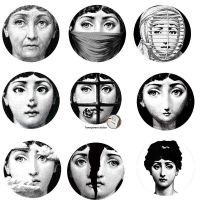 【Be worth】 Sheikh printing and packages 2017นักออกแบบวอลล์เปเปอร์ Fornasetti 9ชิ้น Milan สำหรับตกแต่งห้องนั่งเล่นห้าขนาดเพื่อ Shoose