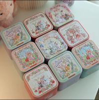 1PCS Christmas Rabbit Candy Tin Box Cartoon 3D Storage Box Tea Coffee Organizer Case Children Gifts Decorations for Wedding Storage Boxes