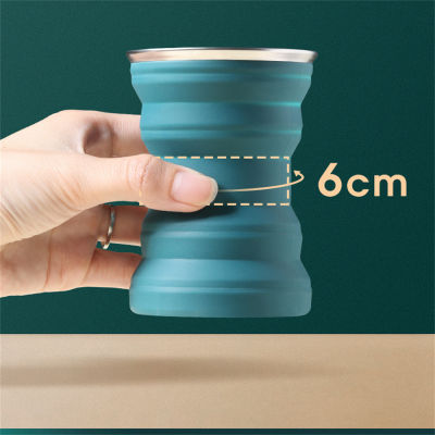 Storage Folding With Collapsible Cups Silicone Water For Lid Portable Mug Foldable Cup Portable Cup Travel Mug