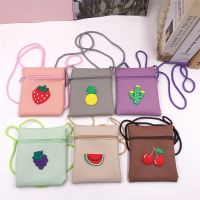 ﹍∏ Cute Bag Long Rope Crossbody Wallet Cute Children Coin Key Small Bag Small Gift Kawaii Bag Purse Fruit Cute Shoulder Bag