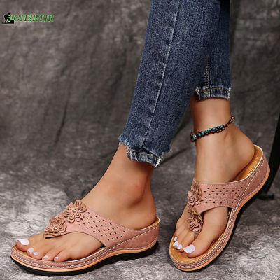 รองเท้าแตะชายหาดแบบลำลองเปิดนิ้วเท้าขนาดใหญ่กระโปรงยีนส์สำหรับชุด Sandal Jepit Teplek กางเกงขาสั้น