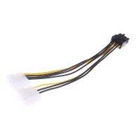 2X4-Pin Molex LP4กับ PCI 8-Pin สำหรับการ์ดแสดงผลแบบเร่งด่วน ATX PSU อะแดปเตอร์จ่ายไฟ Ca