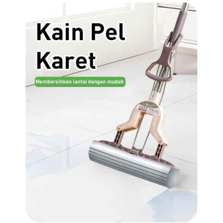 Refill Pel Lantai Karet Mop Pel Spons Pel Lantai Pel Lantai Otomatis Peras Pel Murah