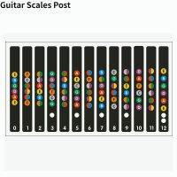 Guitar Stickers Guitar Fretboard Note Labels Guitar Parts Fretboard Note Stickers Random acoustic guitar  /2PC Color Guitar Bass Accessories