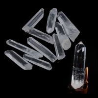 Single Natural Clear Crystal Quartz Wand Point Healing Stones Aquarium Crafts Making Ornaments Collectables Column Home Decor