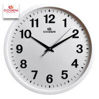 Velashop นาฬิกสแขวนผนังโดกีนี่ DOGENI Wall Clock เดินเรียบ (SWEEP MOVEMENT) ขนาด 12 นิ้ว รุ่น WNP043WT, WNP043 - ขอบสีขาว