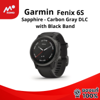 Garmin Fenix 6S Sapphire - Carbon Gray DLC with Black Band เครื่องศูนย์ไทย เมนูไทย ประกัน 12 เดือน TTB SKU 010-02159-7F by komo