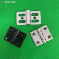 ♙✣ 2020 2525 3030 3040 4040 Metal Hinge Zinc Alloy Hinge Finished Aluminum Hinge Door Hinge Connector Black Or Sliver Color