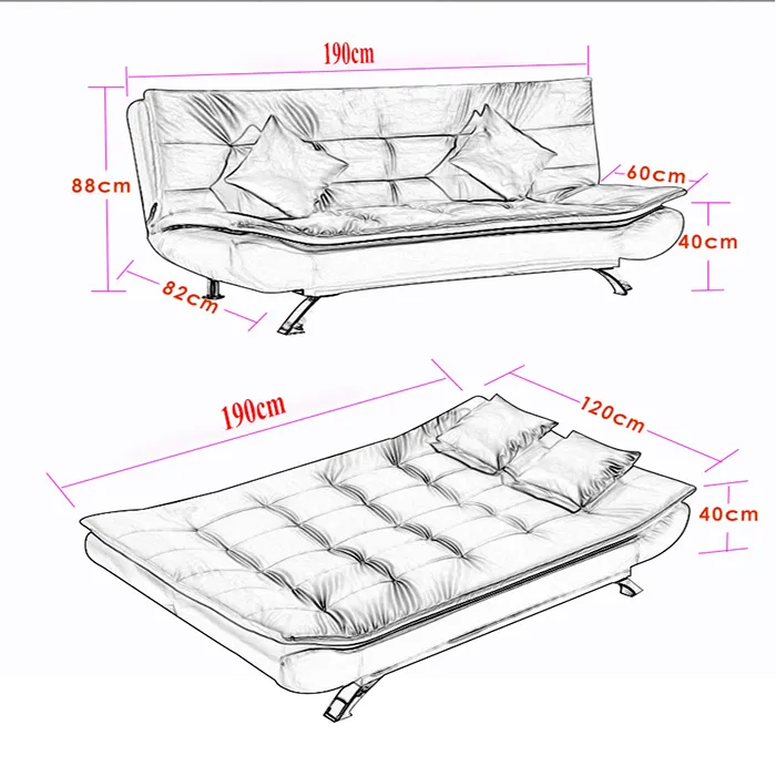 XẢ KHO NGHỈ BÁN- Video và ảnh thật) Sofa bed 1m9x1m2 chất liệu da PU và đệm  bọt biển- Sofa giường gấp gọn thành ghế | Lazada.vn