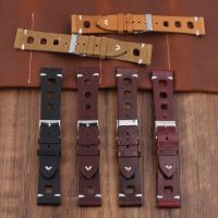 Solid Color Watchband Genuine Leather Hand-Stitching Vintage Strap for Rolex Watch Watchbands Strap 18mm 20mm 22mm 24mm for Menby Hs2023