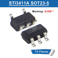 10ชิ้น SOT23-5 STI3411A SOT-23 S15BMD S15B ทำเครื่องหมาย S15BDL SOT-23-5 5Pin SMD DC-DC Synchronous Step-เครื่องแปลงลง Chip IC ใหม่ดั้งเดิม