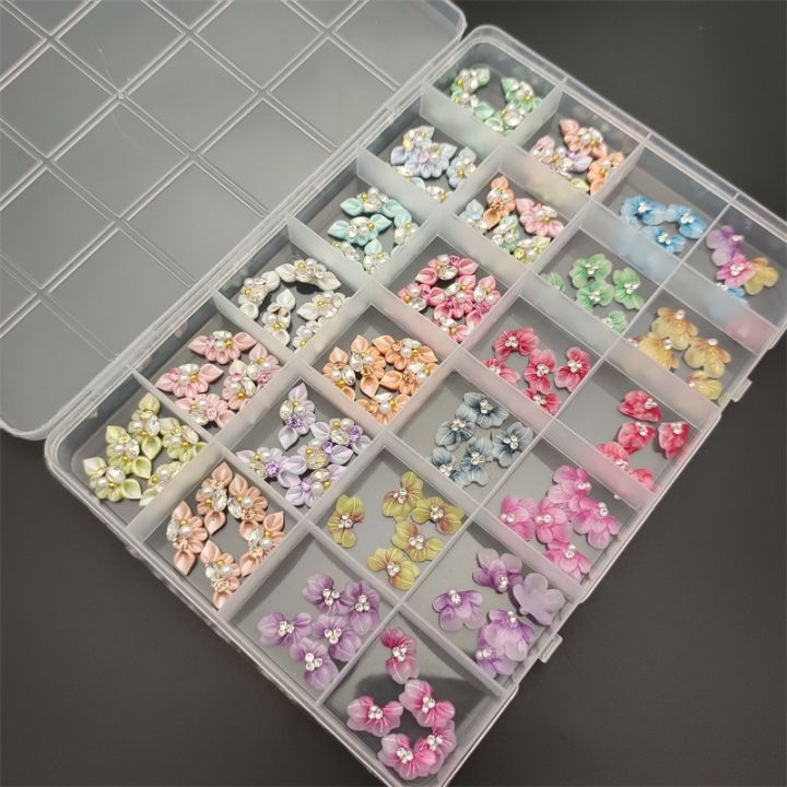 5pcs-cute-magic-color-transparency-nail-art-charms-3d-resin-acrylic-flowers-for-nails-decorations-with-peral-rhinestones-manicur