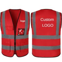 Factory Price! 1 PCS Free Custom LOGO Reflective Safety Vest High visibility Construction Work Uniforms Logo Printing 2022