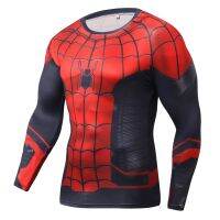 3D Printed Costume Cosplay Compression Shirt Men Quick Dry Long Sleeve Tights Bodybuilding Running Tops Workout Fitness T-shirts