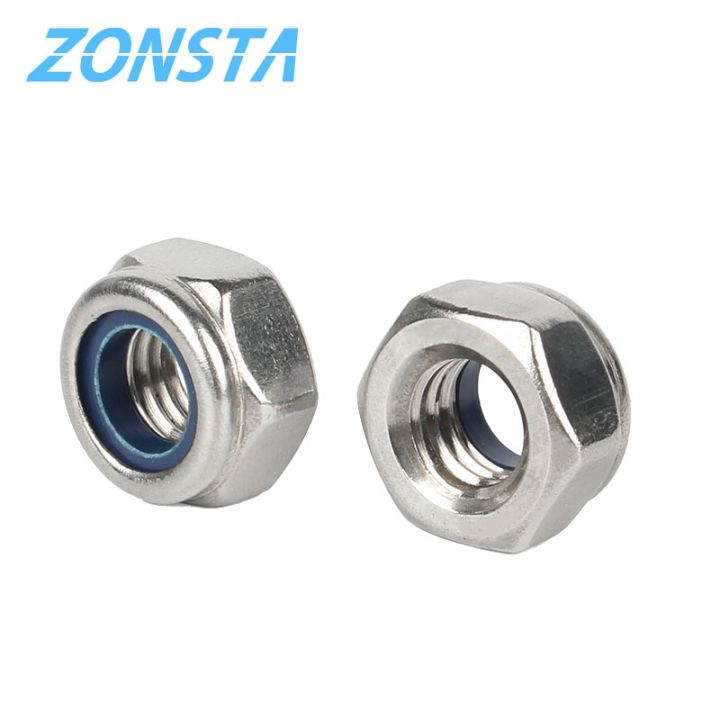 nylon-lock-nuts-m2-m2-5-m3-m4-m5-m6-m8-m10-m12-m14-m16-m20-304-stainless-steel-hexagon-anti-slip-automatic-lock-nut-din985-nails-screws-fasteners