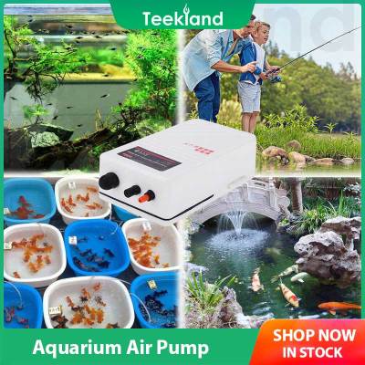 Teekland พิพิธภัณฑ์สัตว์น้ำปั๊มลมการทำงานที่เงียบสงบเต้าเสียบเดียว FishTank ออกซิเจนปั๊มกังหันน้ำคอมเพรสเซอร์ตกปลาออกซิเจนแหล่งจ่ายไฟดับฉุกเฉินล้างปั๊มกลางแจ้ง