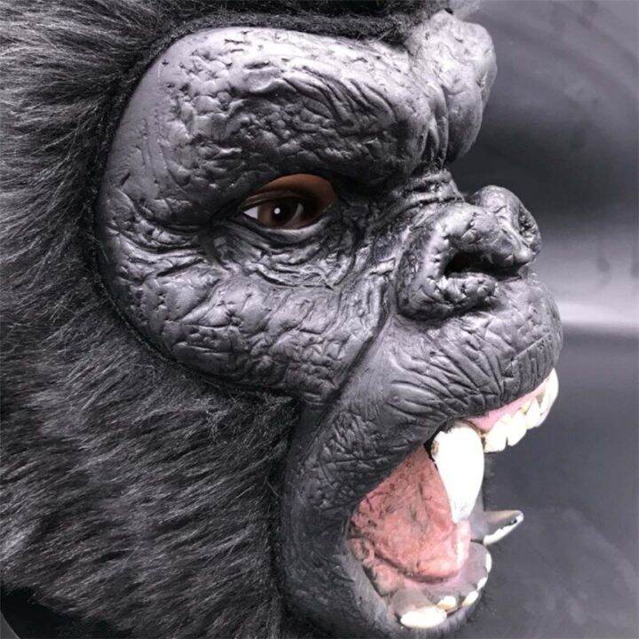 halloween-gorilla-full-head-mask-latex-black-chimpanzee-lifelike-animal-horror-helmet-with-hair-cosplay-costumes-party-props