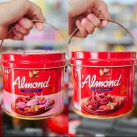 United Almond ยูไนเต็ด แอลมอนด์เคลือบช็อกโกแลต  ถังเหล็ก มี 2 รส 40 เม็ด/ถัง