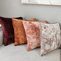 Furniture Soft Adornment Pure Velvet Pillowcase Fashion Sofa Cushion Cover Ice Velvet Cushion Cover