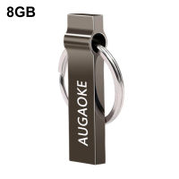 สำหรับ AUGAOKE 8/16/32/64/128GB แหวนโลหะปลั๊กแอนด์เพลย์แบบพกพาแฟรชไดรฟ์ USB ไดร์ฟปากกาประสิทธิภาพสูงสำหรับคอมพิวเตอร์